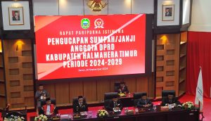 Dihadiri Pjs Bupati, 20 Anggota DPRD Haltim Resmi Dilantik