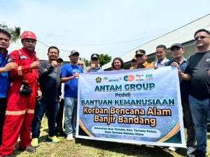 Antam Group Bantu Korban Banjir Rua Ternate