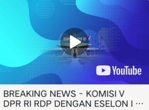 Kementerian PUPR Raker dengan Komisi V DPR RI