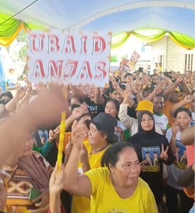 Kampanye Perdana, Ubaid-Anjas Pukau Ratusan Pendukung
