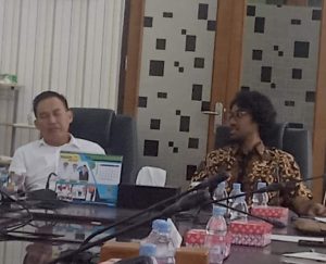 Sekda Haltim Terima Kunjungan Senator Graal Taliawo