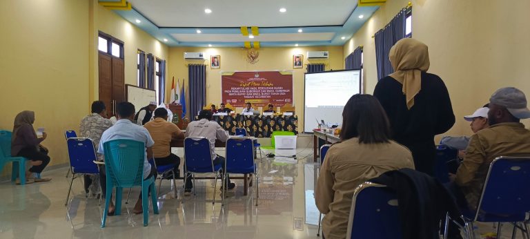 Hasil Pleno Rekapitulasi Kecamatan Kota Maba Ubaid-Anjas Tetap Juara