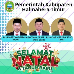 BERITA IKLAN : Pemerintah Kabupaten Halmahera Timur Mengucapkan Selamat Natal 2024 Dan Selamat Tahun Baru 2025