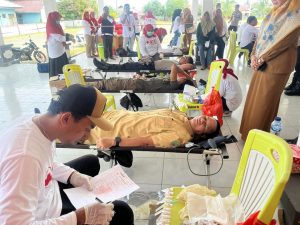 Jelang Bulan Suci Ramadhan, PMI Haltim Launching Donor Darah