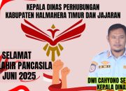 BERITA IKLAN : Kepala Dinas Perhubungan Halmahera Timur Beserta Jajaran Mengucapkan Selamat Hari Lahir Pancasila