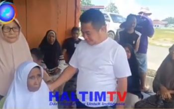 Pelepasan Rombongan Umrah oleh Wabup Anjas di Perbatasan Haltim-Halbar