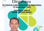 BERITA IKLAN : Kepala Dinas Kesehatan Kabupaten Halmahera Timur Mengucapkan Dirgahayu 61 Tahun Hari Kesehatan Nasional