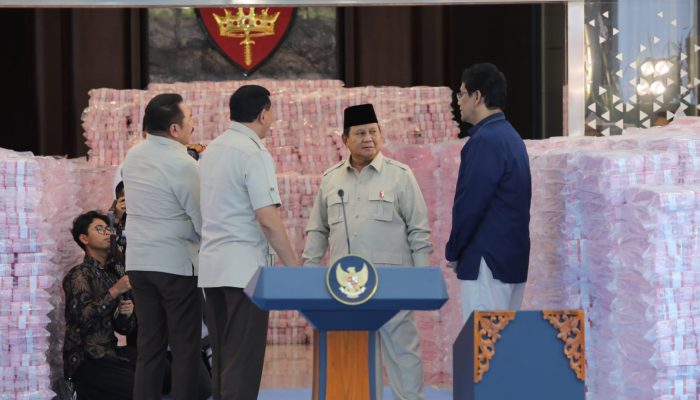 Lagi, Prabowo Saksikan Penyerahan Uang Hasil Penyitaan Kerugian Negara Rp 6,625 Triliun