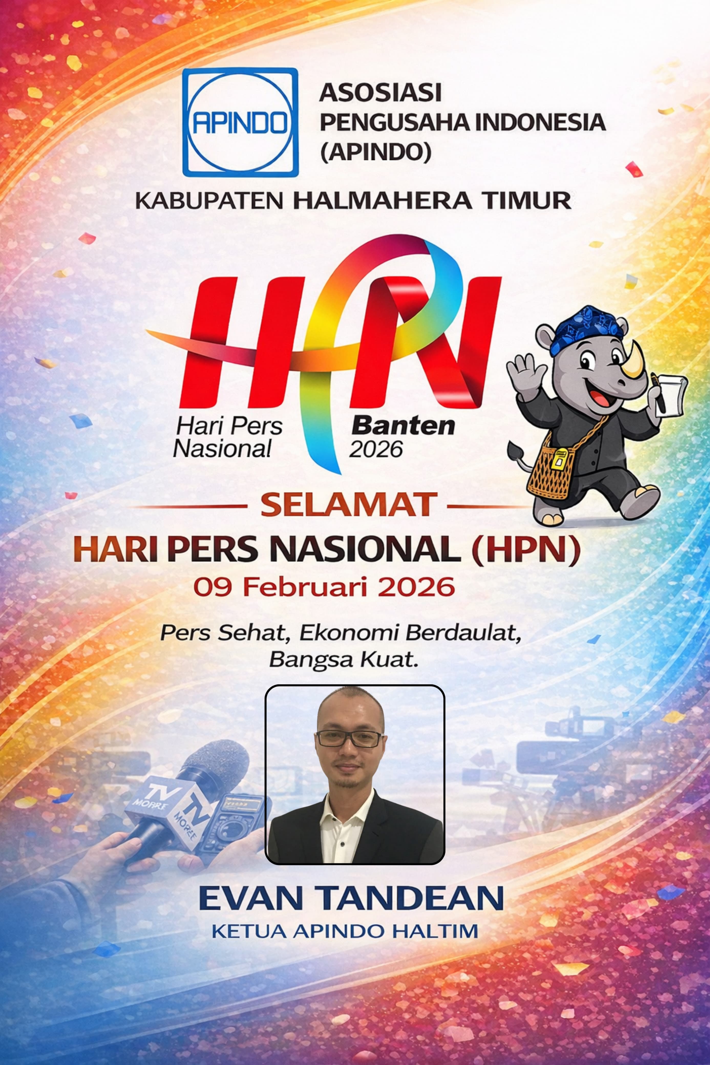 BERITA IKLAN : APINDO Haltim Mengucapkan Selamat Hari Pers Nasional (HPN) 2026