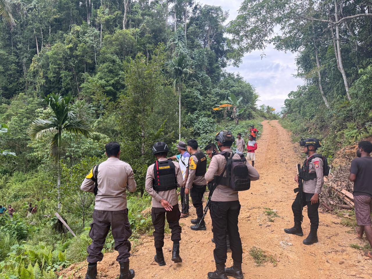 Kapolsek Maba Selatan Pimpin Penelusuran Jejak OTK