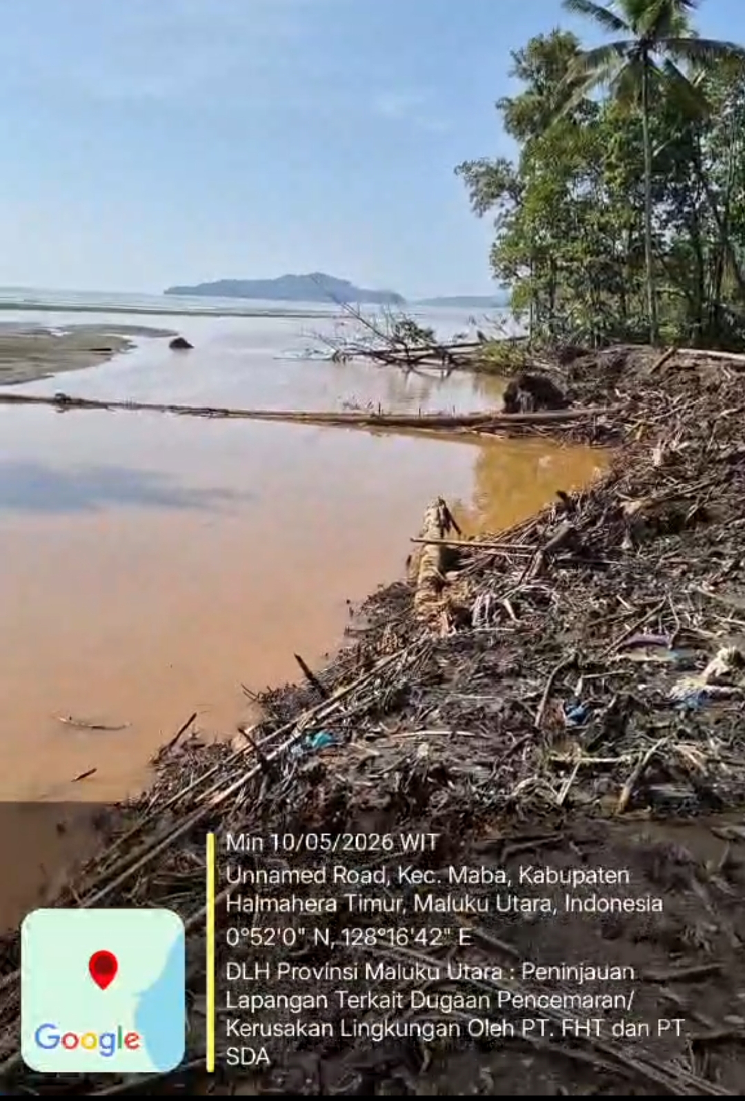 DLH Provinsi Akui Pencemaran Feni Haltim, Serahkan Sanksi kepada Gagkum Kementerian