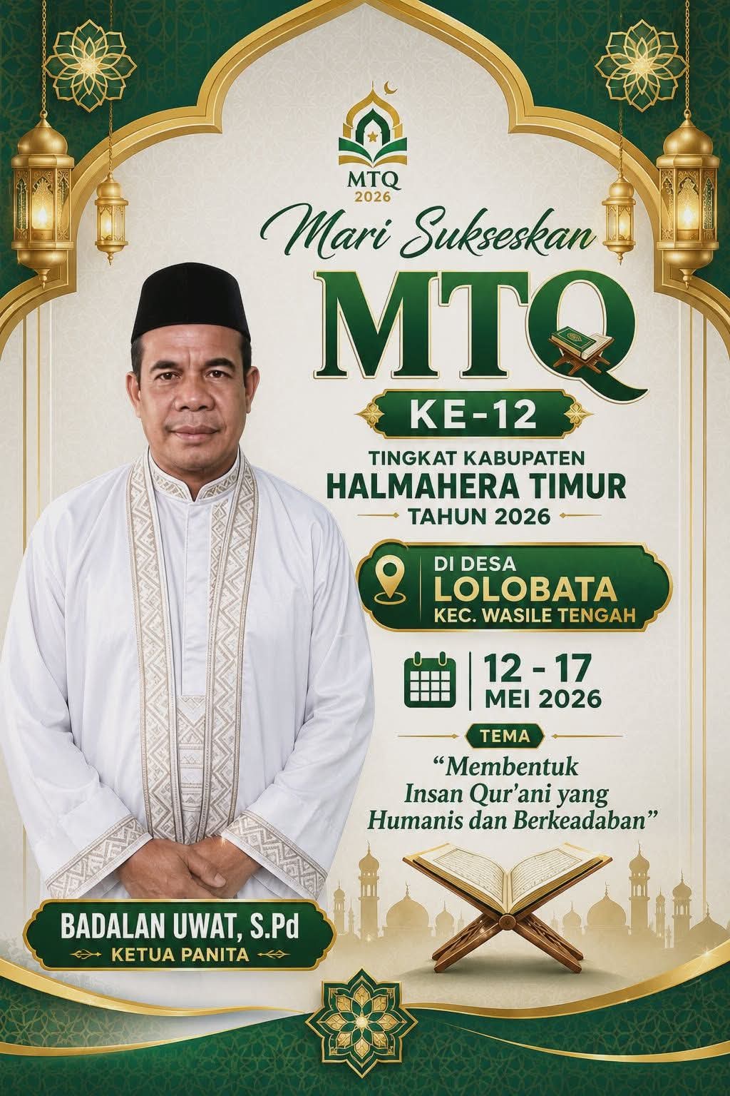 Jelang MTQ ke-XII Haltim Masyarakat Apresiasi Kepedulian Pemda