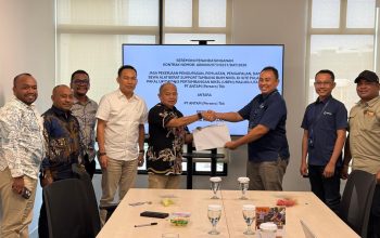 Didampingi Sekda Ricky, BUMD PCM Teken Kontrak dengan Antam